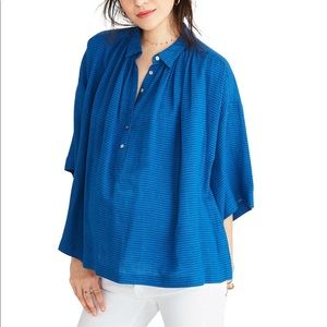 NWT Hatch maternity Salma Top in Denim Stripe Sz 1